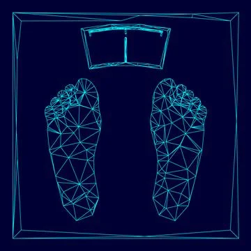 Scales low poly triangulation triangulated polygonal electric cyan blue vibra Ilustración de archivo