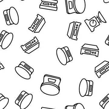 Scales Measuring Tool Vector Seamless Pattern イラスト素材