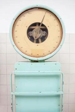 Scales in the morgue Stock Photos