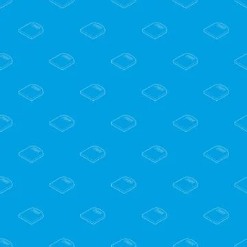 Scales pattern seamless blue Stock Illustration