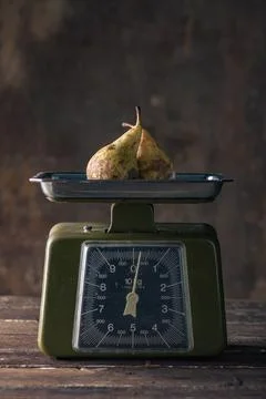 Scales with Potatoes Stock Photos