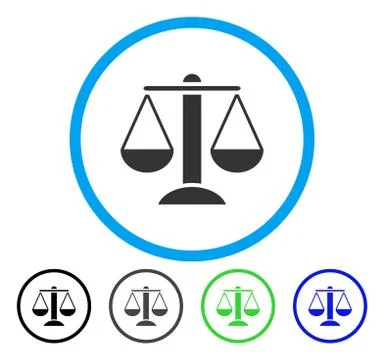 Scales Rounded Vector Icon Stockillustratie