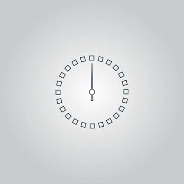 Scales screen circle icon Stock Illustration