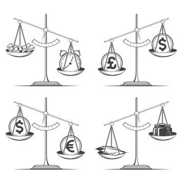 Scales Set Stock Illustration