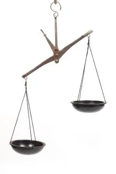 Scales unbalanced Stock Photos