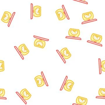 Scales for weight clothes vector seamless pattern イラスト素材