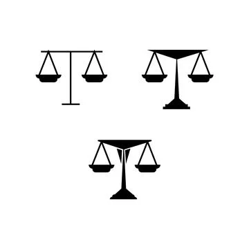 Scales on white Stock Illustration