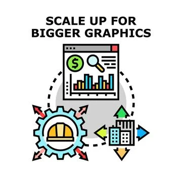 Scaling up business development and project growth strategy Illustrazione stock