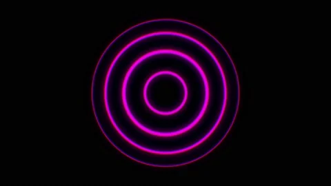 Scaling Circles Glitched shape design motion graphic. Stock Footage 154541343