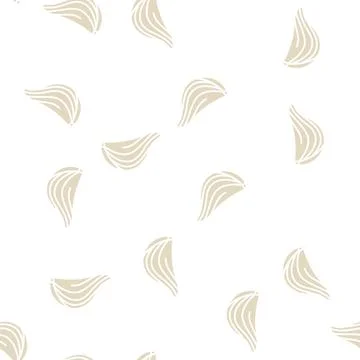 Scallion onion glyph seamless pattern Stock Illustration