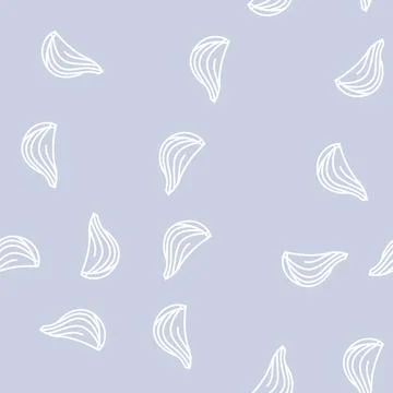 Scallion onion line seamless pattern Stock Illustration