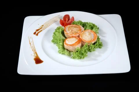 Scallop dish Stock Photos
