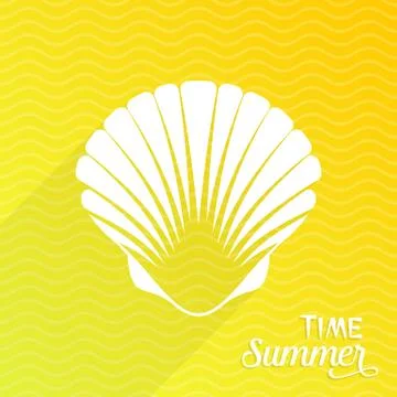 Scallop seashell Stock Illustration