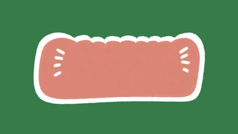 Scalloped Edge Pink Banner 2D Animation on Green Screen | Decorative Title Box  Stock Footage 333521690