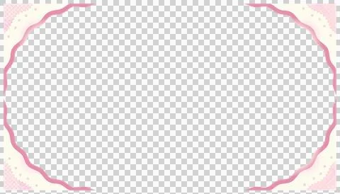 Scalloped frame is forming in flat design with lace motifs and dots, Illustrazione stock