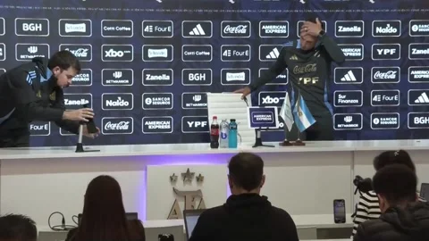 Scaloni ratifies a formation with many changes to face Chile, Buenos Aires, AR - Stock Footage 310690771