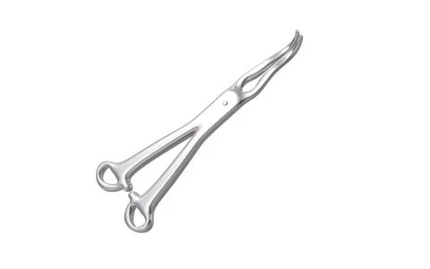 Scalpel, hemostatic forceps and so on surgical tools, 3d rendering. Stock Illustration
