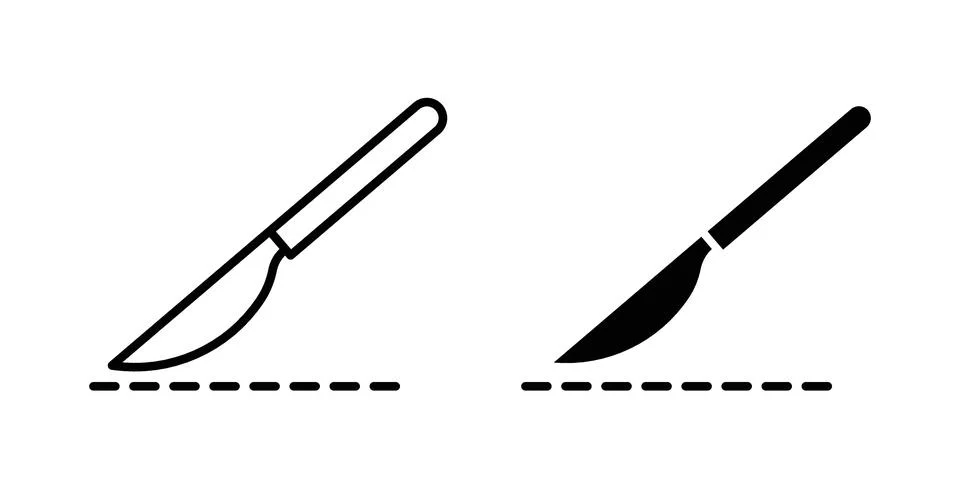 Scalpel icon design. Simple Vector illustrations.. Stock Illustration