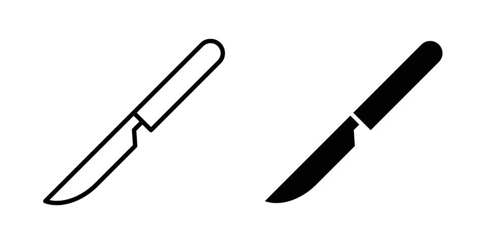 Scalpel icon set, collection of vector icons イラスト素材