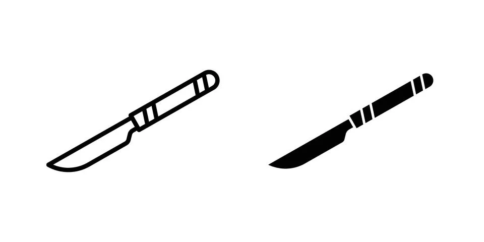 Scalpel icon set. Vector EPS 10 イラスト素材