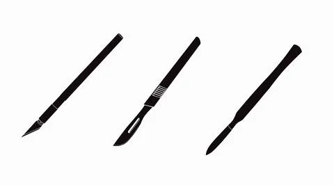 Scalpel Set. Stock Illustration