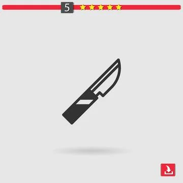 Scalpel vector icon Stock Illustration