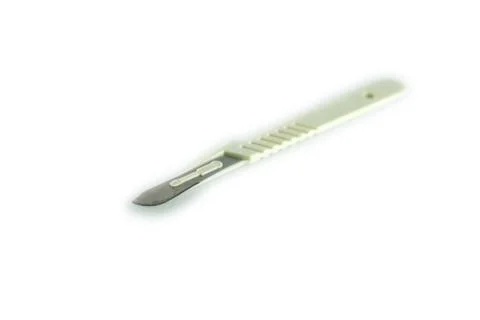 Scalpel on a white background Stock Photos