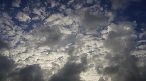Scaly cloud · sardine cloud (evening scenery, time lapse, sky) Stock Footage 67273392