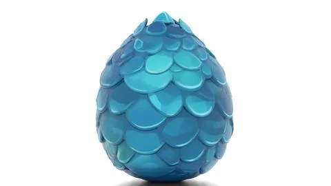 Scaly eggs on white background Stock Illustration