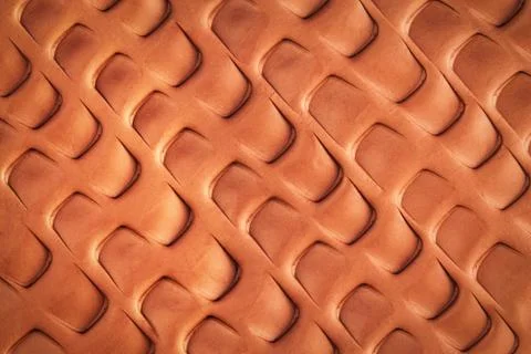 Scaly pattern in clay Stock Photos