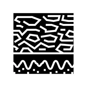Scaly skin glyph icon vector illustration Stock Illustration