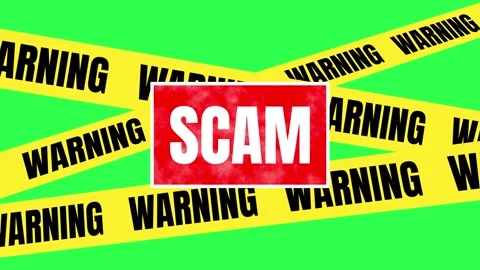 Scam alert animation 4k 스톡 동영상 281470611
