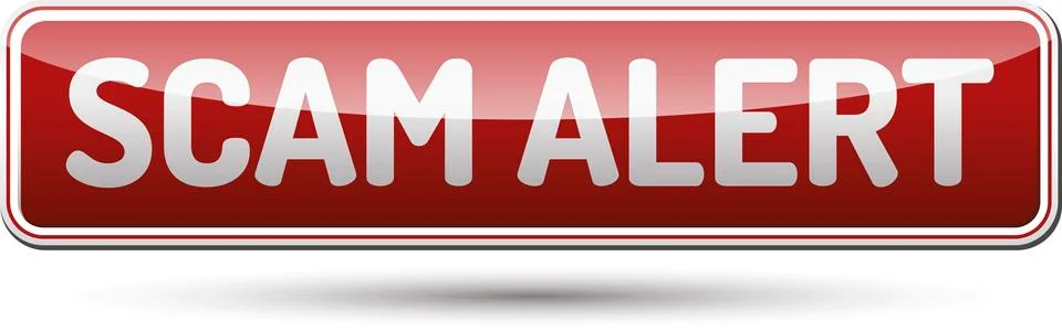 Scam Alert Button Stock Illustration
