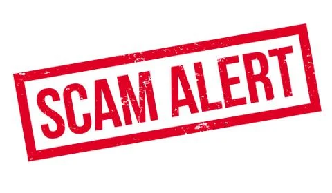 Scam Alert rubber stamp Stock Illustration