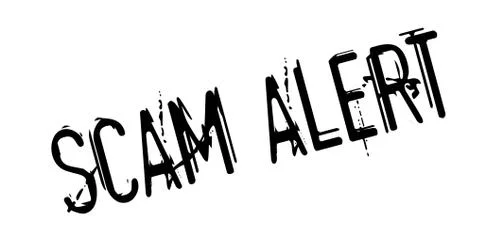 Scam Alert rubber stamp Stock Illustration