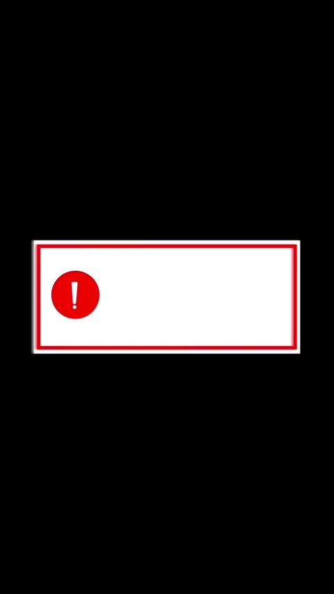 Scam alert warning sign motion graphics broadcast internet vertical video. .. Stock Footage 341613690