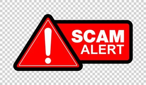 Scam Alert Warning Symbol Stock Illustration