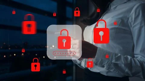 Scam call sms message alert warning for users to be cautious and stay safe from Stock Photos