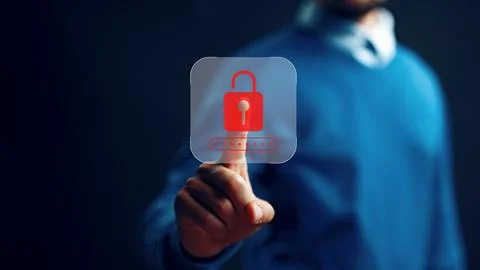 Scam call sms message warning importance for digital security and safety online Stock Photos