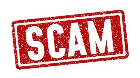 Scam grunge stamp. Stock Illustration