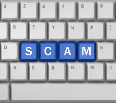 Scam 库存插图