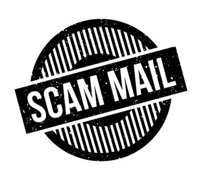 Scam Mail rubber stamp Stock-Illustration