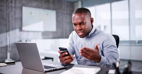 Scam Message. Email Text Mistake Fail Stock Photos
