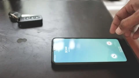 Scam Phone Rejected Stock Footage 202197143
