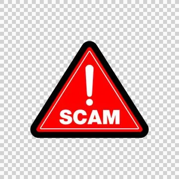 Scam Warning Symbol Stock Illustration