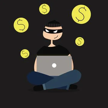 Scammer Stock Illustration