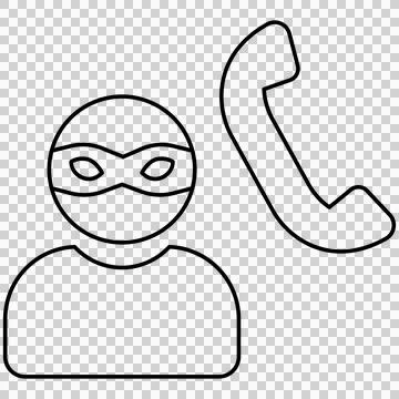 Scammer Ilustración de archivo