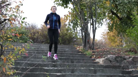 The scamper in the autumn park Stock Footage 68775367