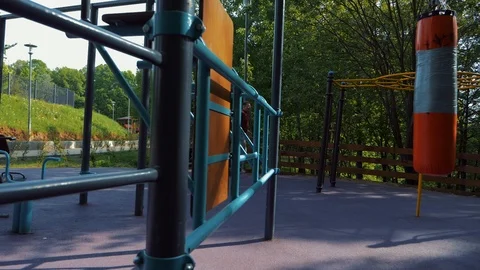 Scamper. exercise equipment. work out gym Stock Footage 89836204