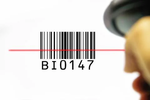 Scan bacode Stock Photos